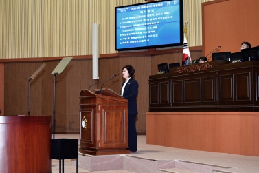 제216회 진주시의회 정레회 제1차 본회의(5분 자유발언)