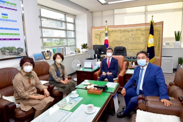 진주시여성단체협의회,자원봉사단체협의회 회장 방문