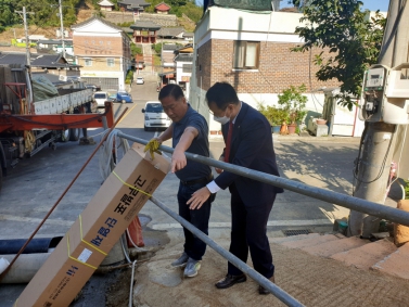 옥봉동 충효교육원 신축지 뒤 사면 재점검