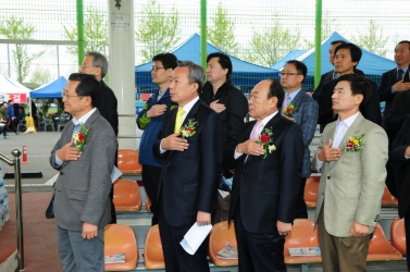 노동절 기념대회 유계현 진주시의회의장 축사 및 시의원 참석