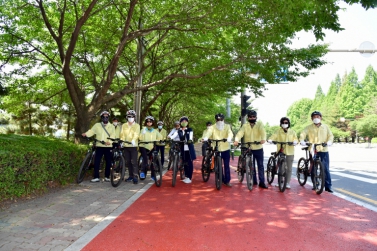 도시환경위원회 현장방문(자전거 도로)