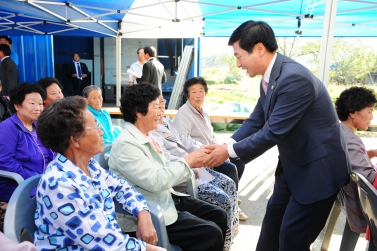 이반성면 평동마을 상수도 통수식 