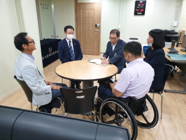 진주시장애인총연합회 방문