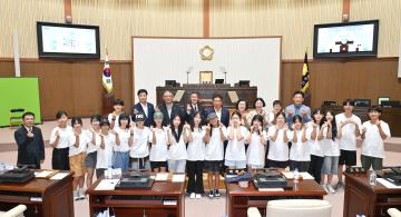 마쓰에시 청소년 국제교류단 방문