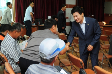 승산일반산업단지 주민설명회 유계현 진주시의회의장 인사 말씀.