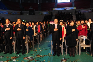 유계현 진주시의회의장 제9회 자원봉사자 대축제 축사 및 시의원 참석