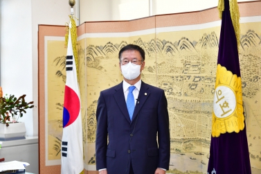 민주평화통일자문회의 영상 축사 촬영