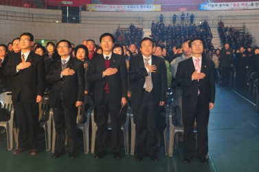 진주시 좋은세상협의회 성과보고회 유계현 진주시의회의장  축사 및 시의원   참석