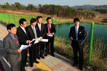 환경도시위원회 금형(뿌리).정촌산업단지 조성에 따른 현장 방문