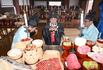 진주향교 춘기석전 봉행