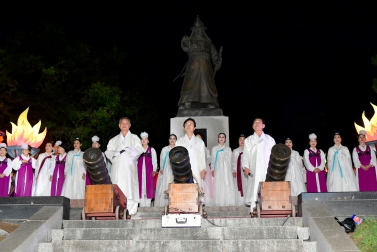 제69회 개천예술제 진군명령 퍼포먼스