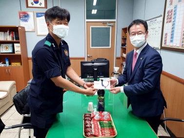 경남경찰청 제2기동중대 명절 위문