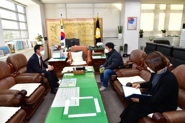 진주시노동조합 진주시지부장 방문