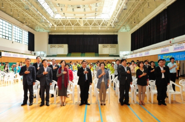 제2회 진주시장애인복지시설협회 어울림 한마당 유계현 진주시의회 의장 축사, 시의원 참석 .