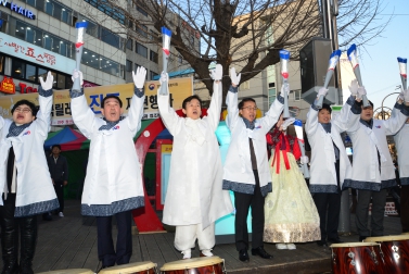 독립의 횃불, 전국릴레이 및 진주걸인,기생 독립단 재현행사
