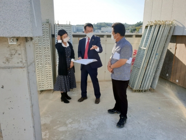 상봉동 행정복지센터 신축현장 점검