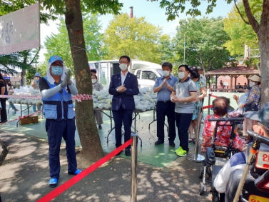 참나눔봉사단 상봉동서봉지 무료급식행사